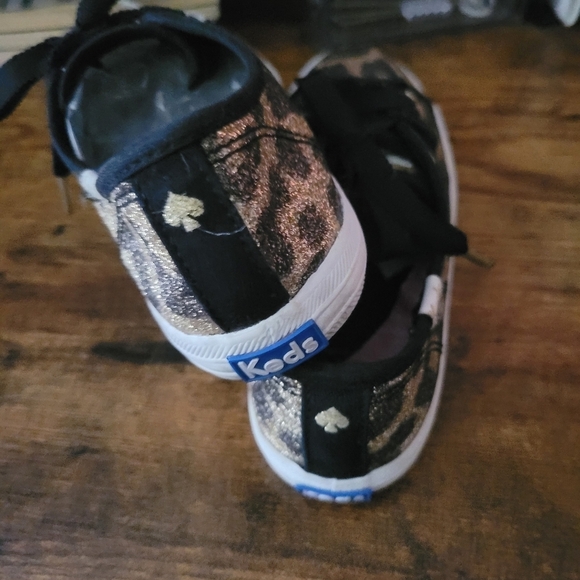 Kate Spade Keds Kickstart Jr Leopard Print Sneakers 👟 Size 1 girls - Picture 5 of 8